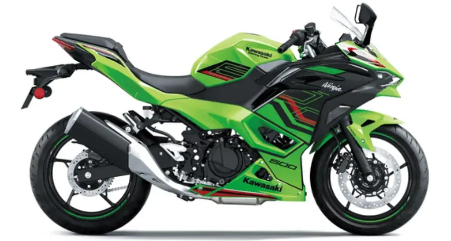 Green Color kawasaki ninja 500cc sportsbike